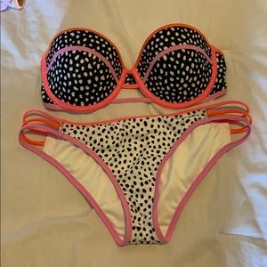 bikini set GREAT condition polka dots